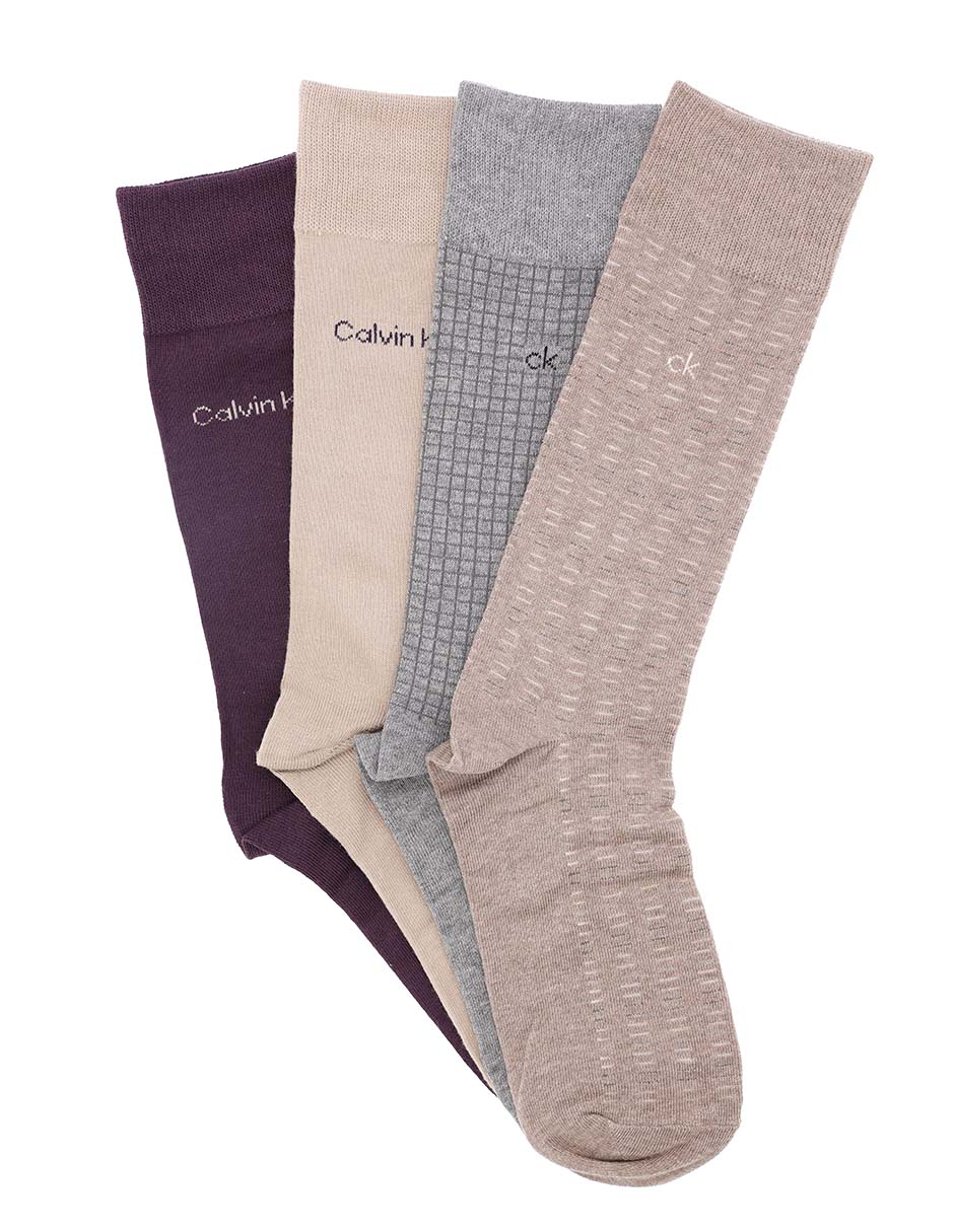 Set de calceta de algodón para hombre 4 pares Set de calceta de algodón para hombre 4 pares