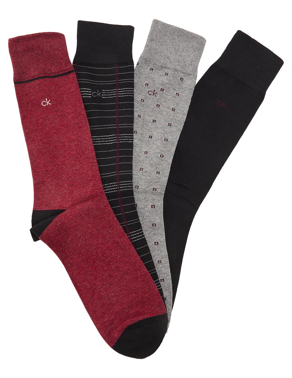 Set de calcetín de algodón para hombre 4 pares Set de calcetín de algodón para hombre 4 pares
