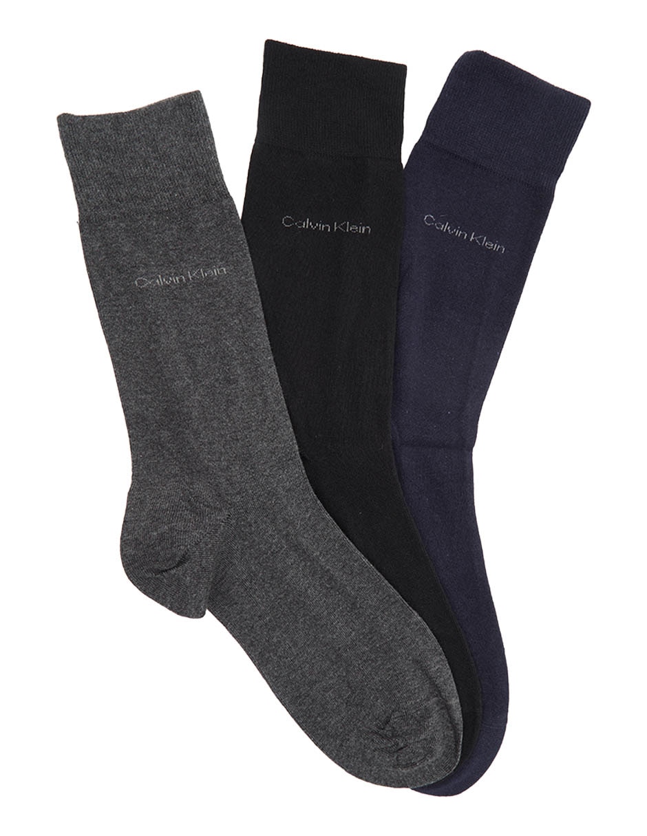 Set de calceta comfort de algodón para hombre 3 pares