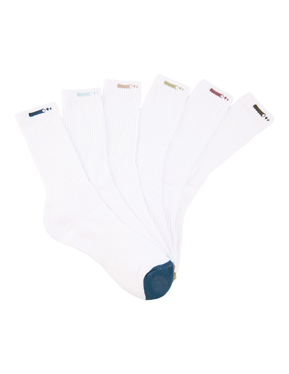 Set de calcetín de algodón para hombre 6 pares