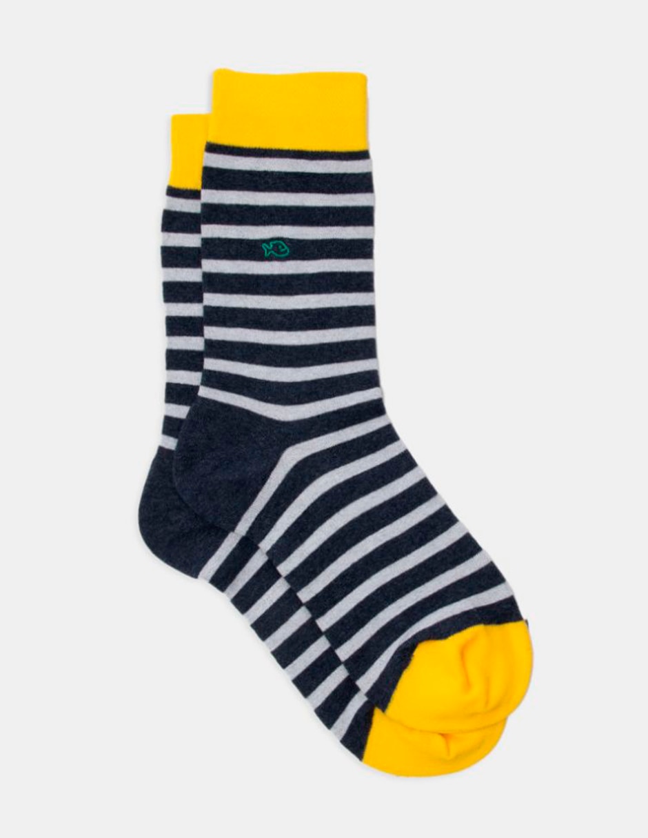 Calcetín Raya comfort de algodón para hombre