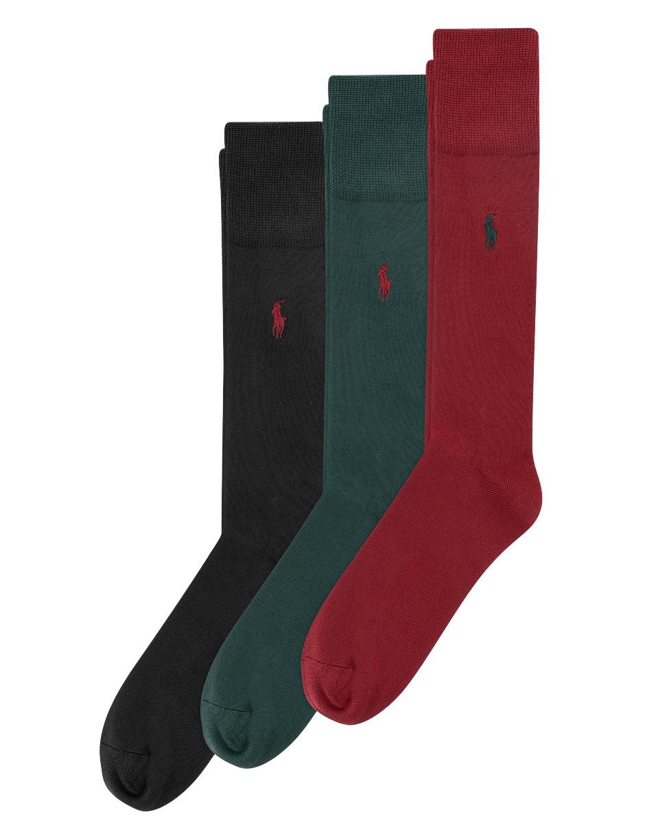 CALCETIN POLO RL 3 PAR, UNITALLA, ROJO