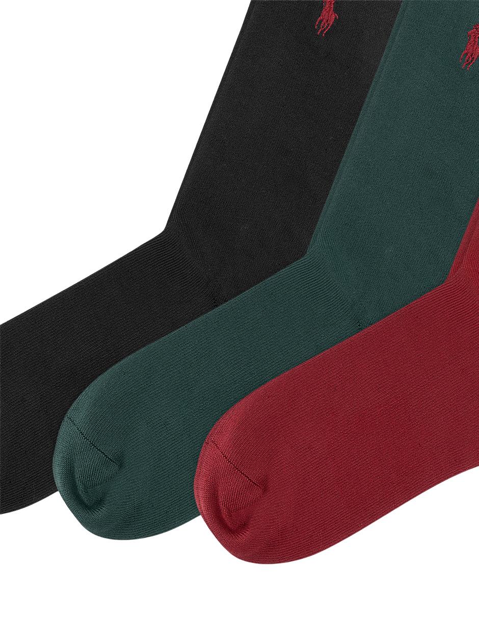 CALCETIN POLO RL 3 PAR, UNITALLA, ROJO