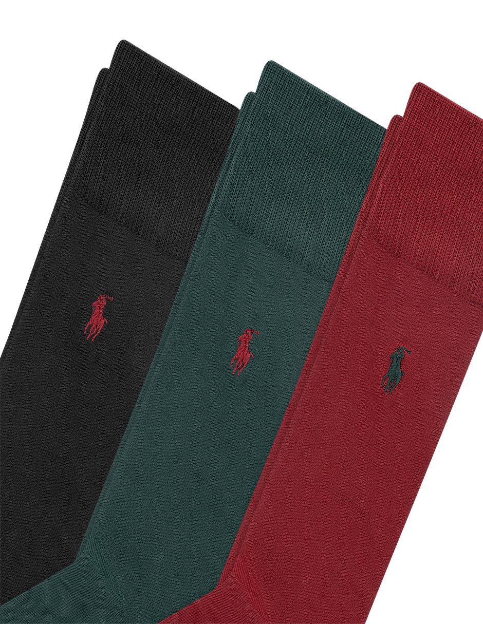 CALCETIN POLO RL 3 PAR, UNITALLA, ROJO