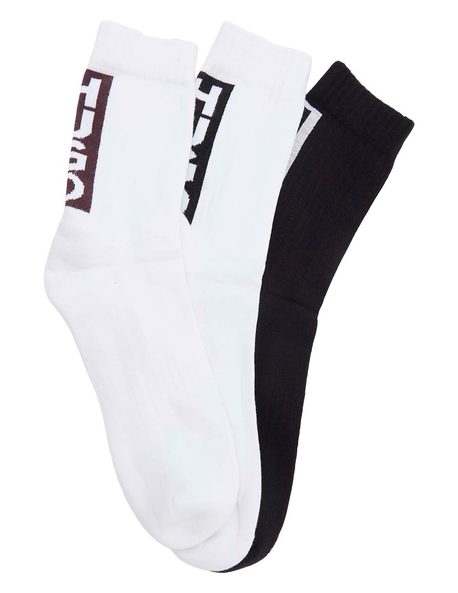 Set de calcetín de algodón para hombre 3 pares