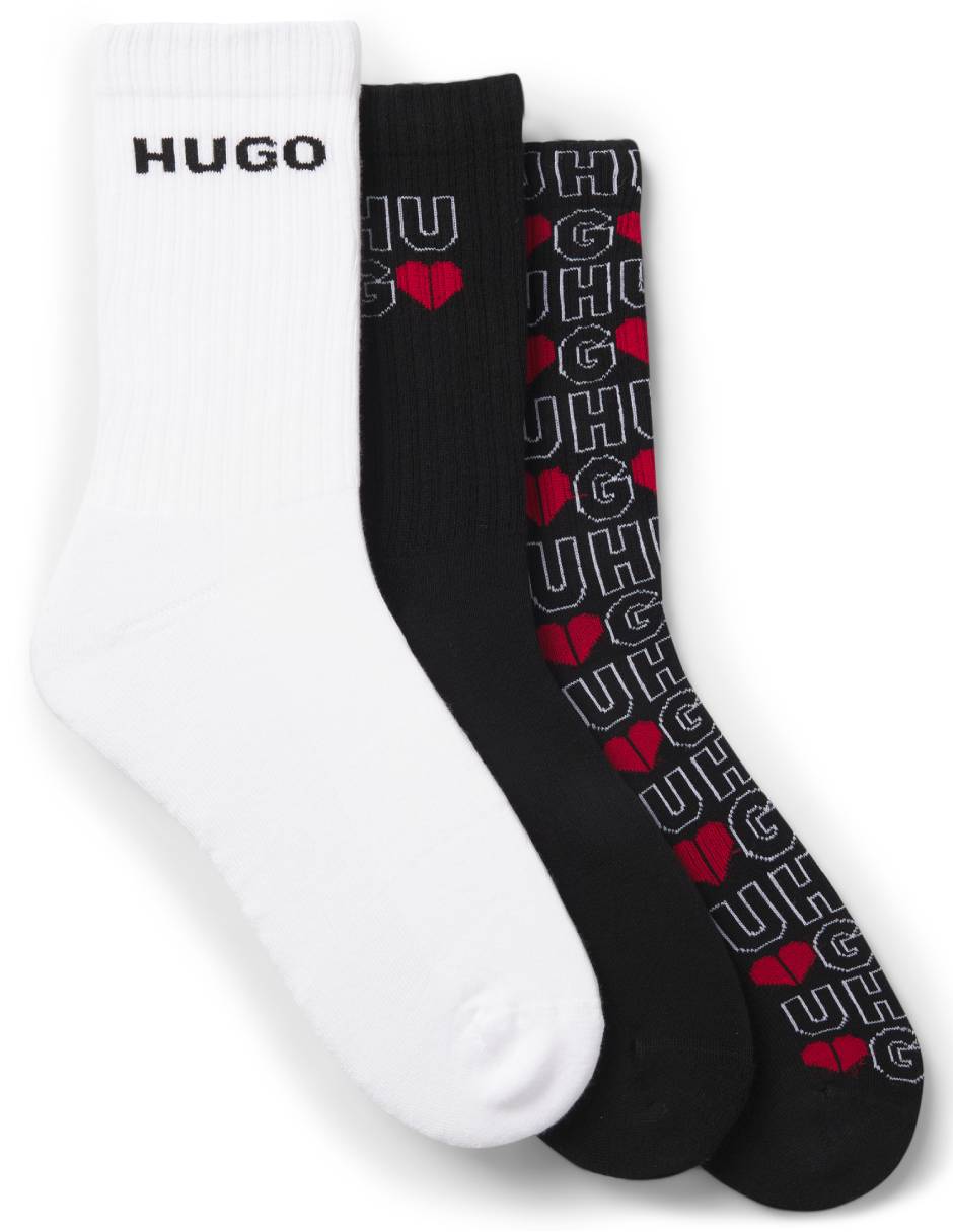 Set de calcetín de algodón para hombre 3 pares