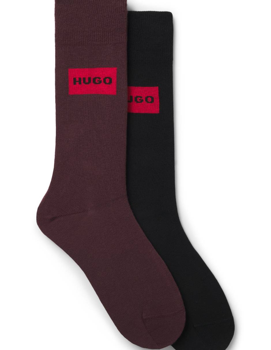 Set de calceta de algodón para hombre 2 pares