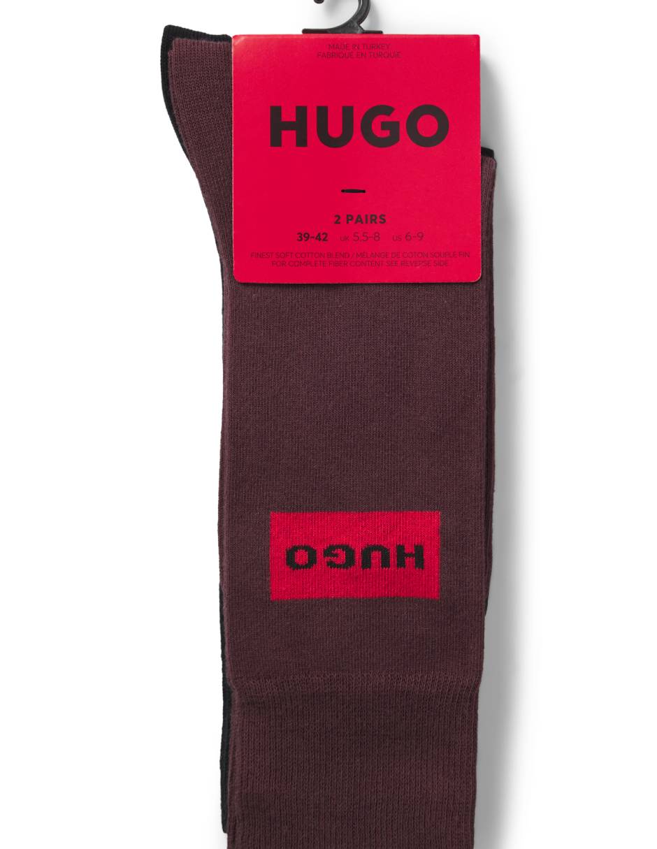 Set de calceta de algodón para hombre 2 pares 3