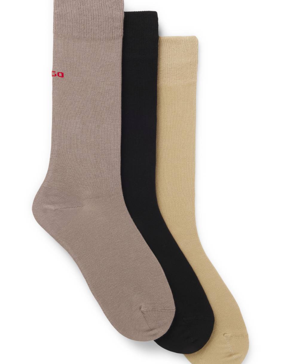 Set de calceta de algodón para hombre 3 pares Set de calceta de algodón para hombre 3 pares