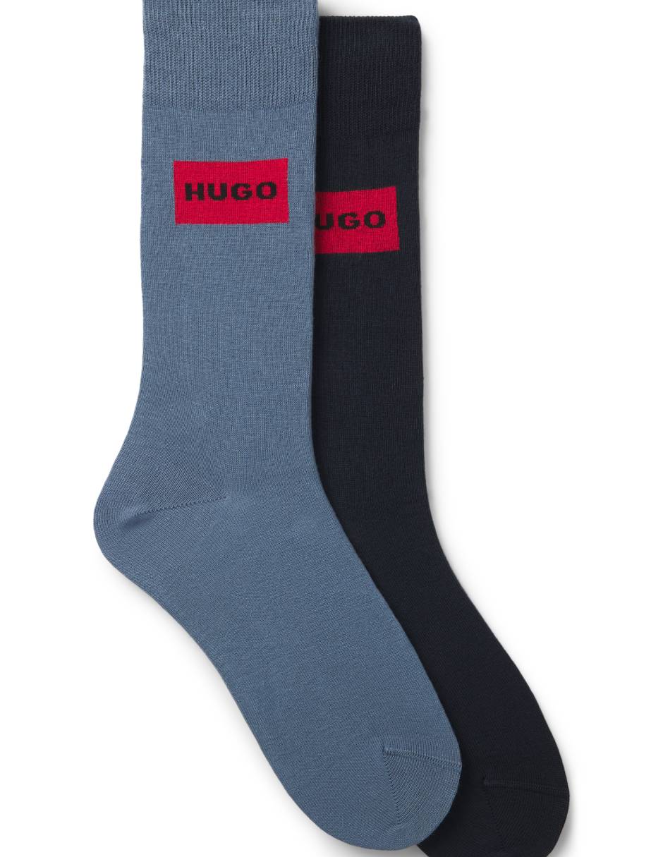 Set de calceta de algodón para hombre 2 pares