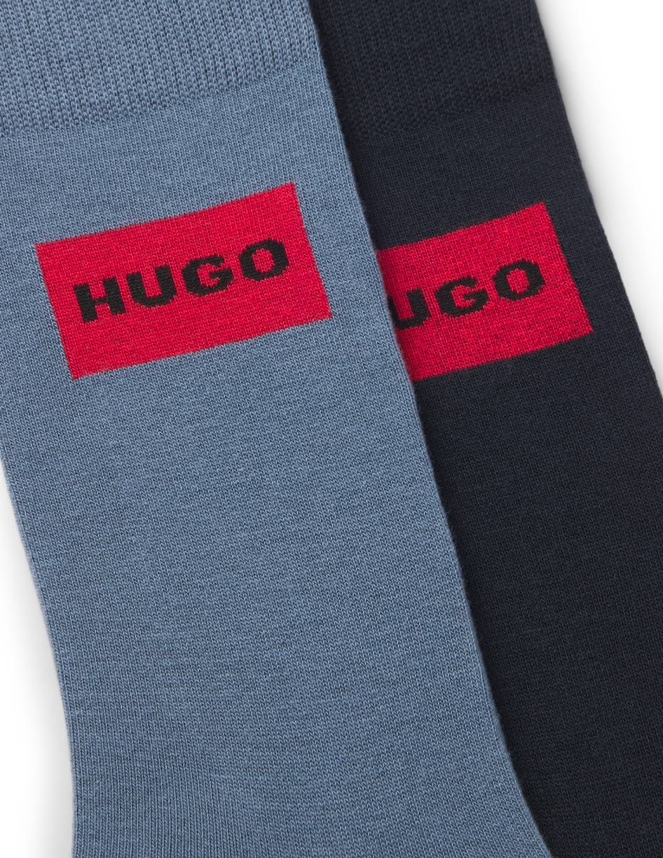 Set de calceta de algodón para hombre 2 pares 2