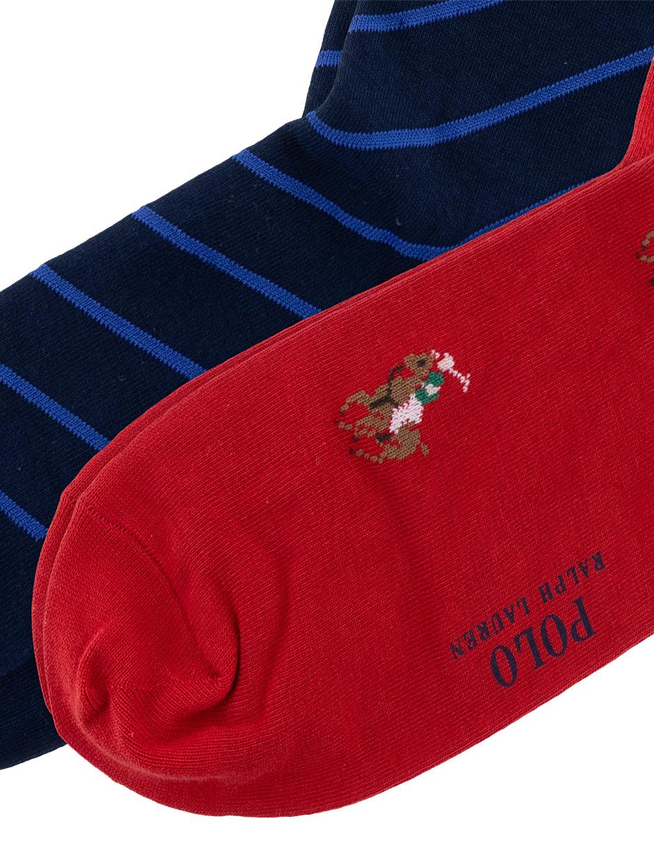 CALCETIN POLO RL 2 PAR, UNITALLA, ROJO