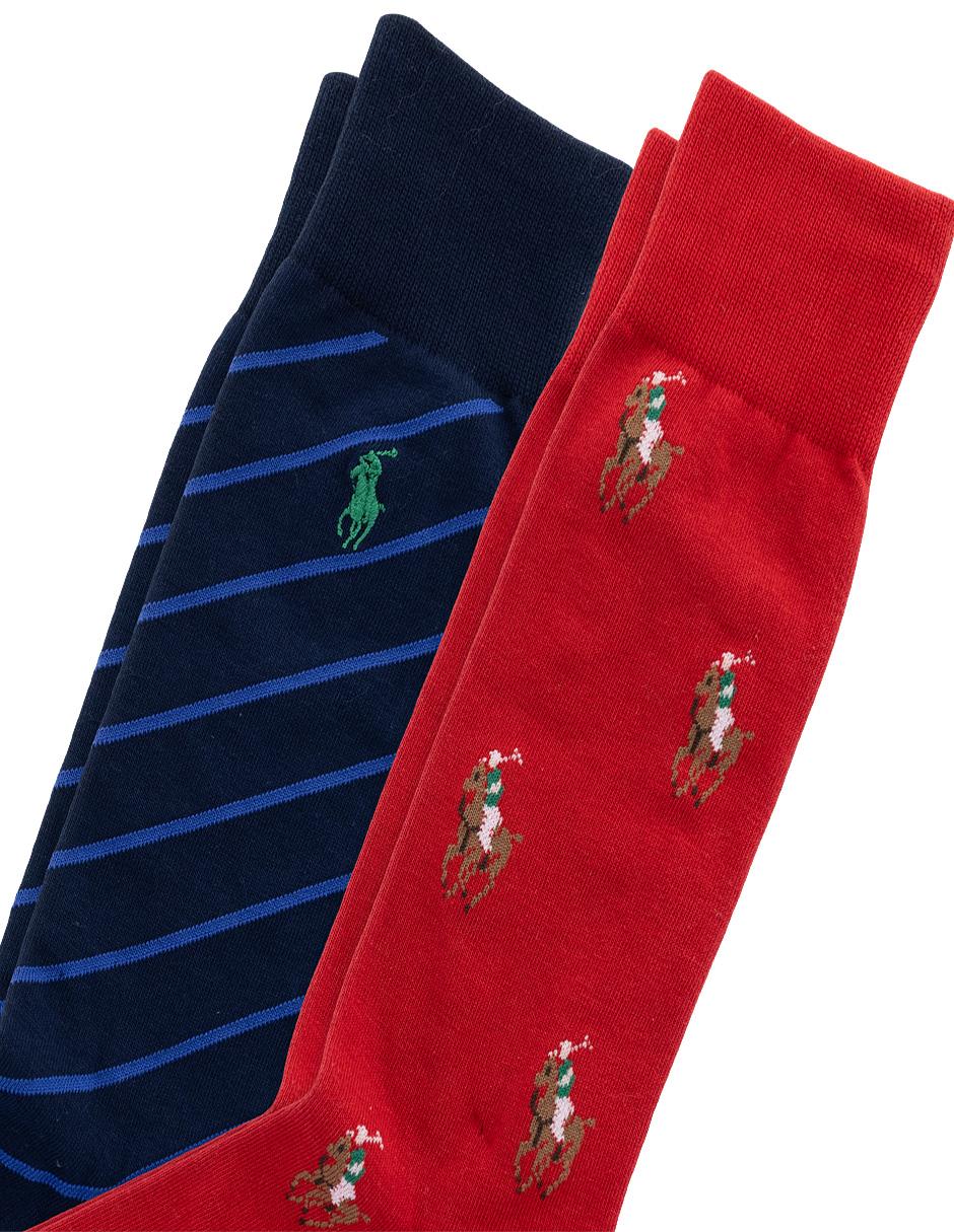 CALCETIN POLO RL 2 PAR, UNITALLA, ROJO
