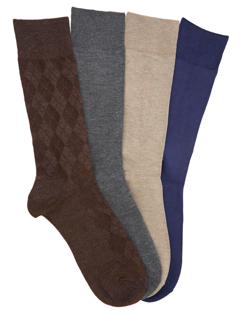 Set de calceta para hombre 4 pares