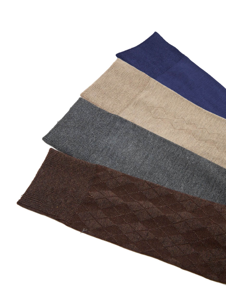 Set de calceta para hombre 4 pares 4