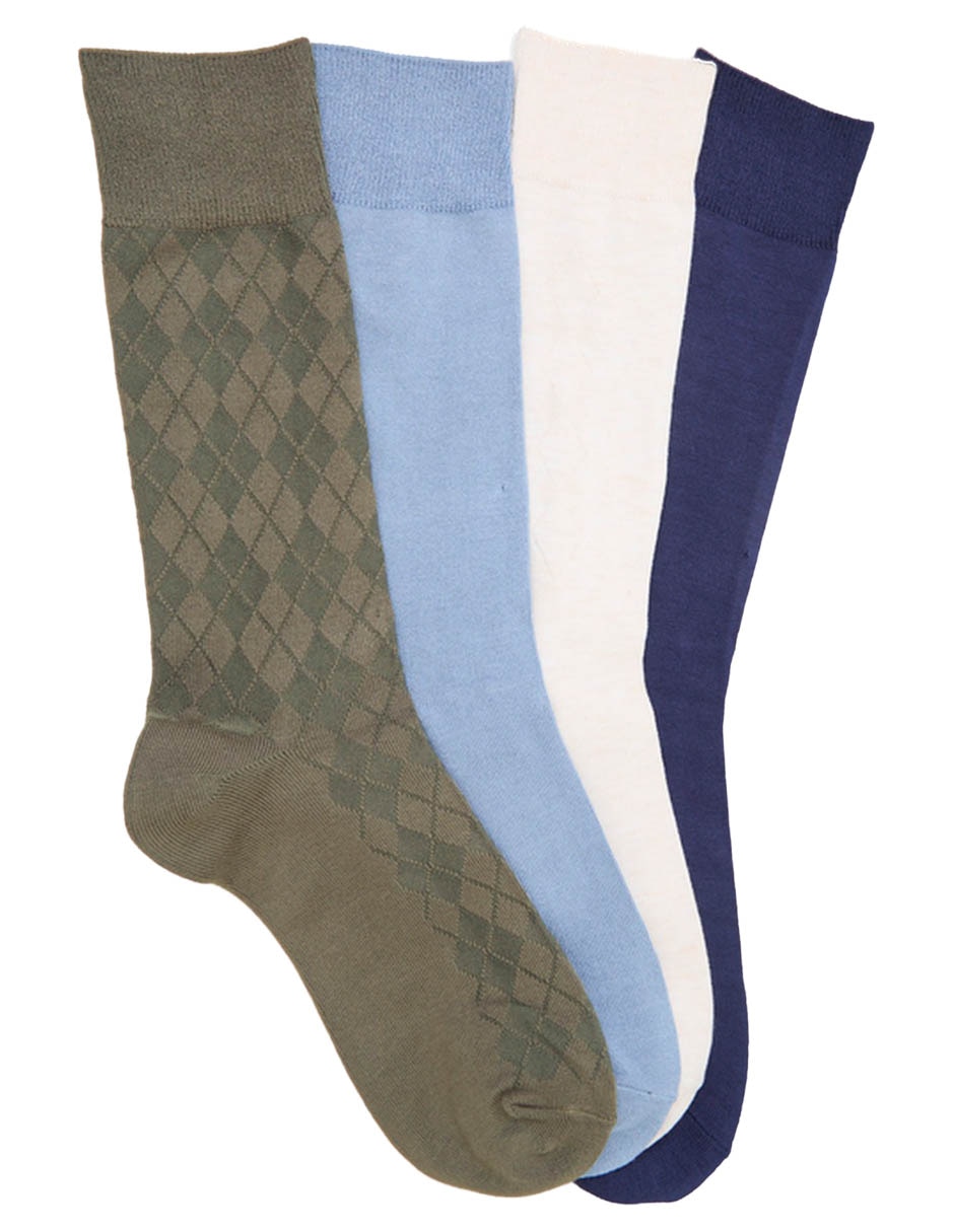 Se de calceta para hombre 4 pares