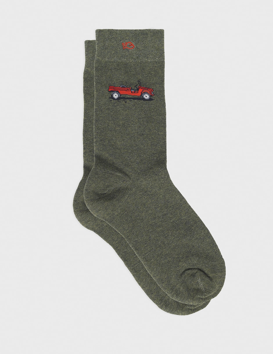 Calcetín comfort de algodón para hombre