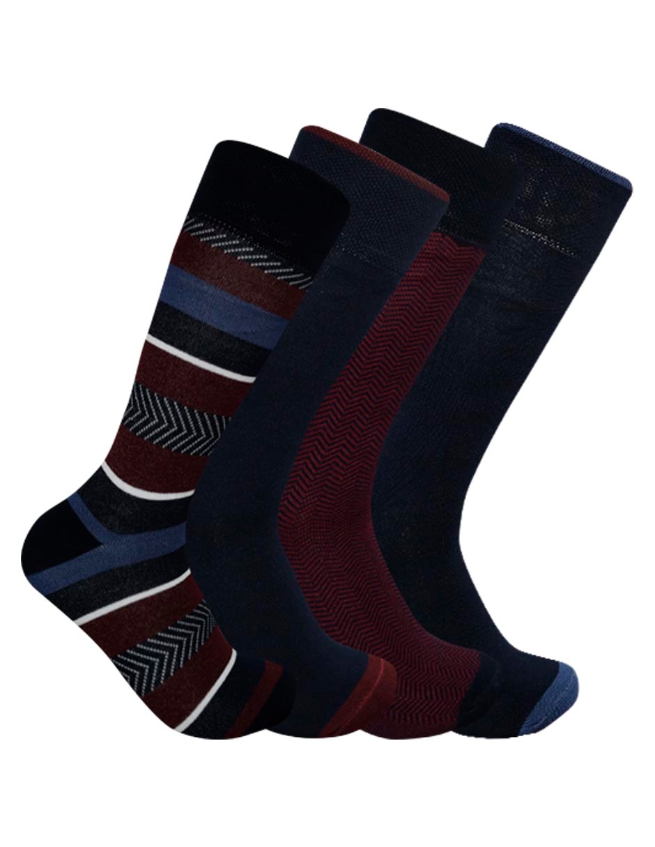 Set de calcetín de bambú para hombre 4 pares