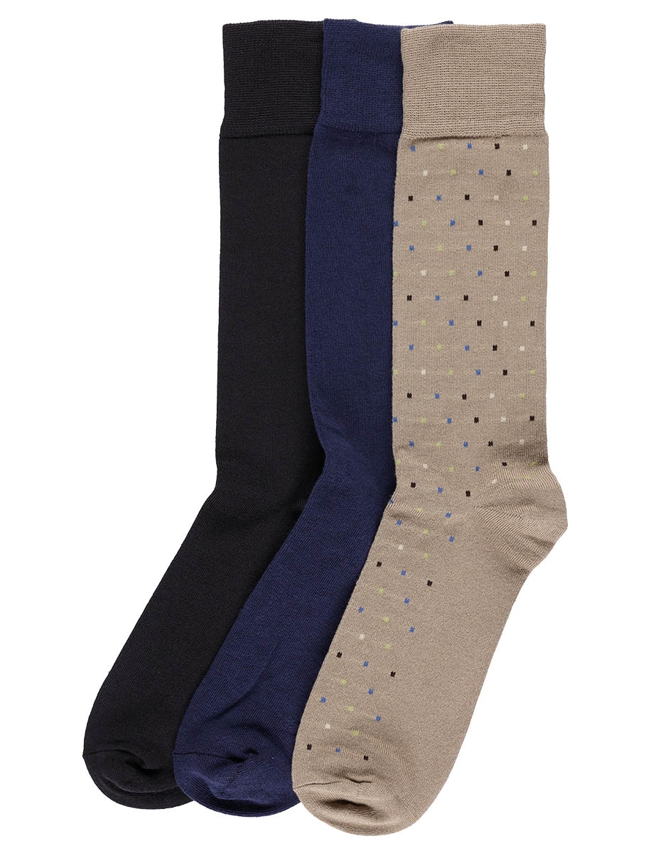 Set de calcetín de bambú para hombre 3 pares