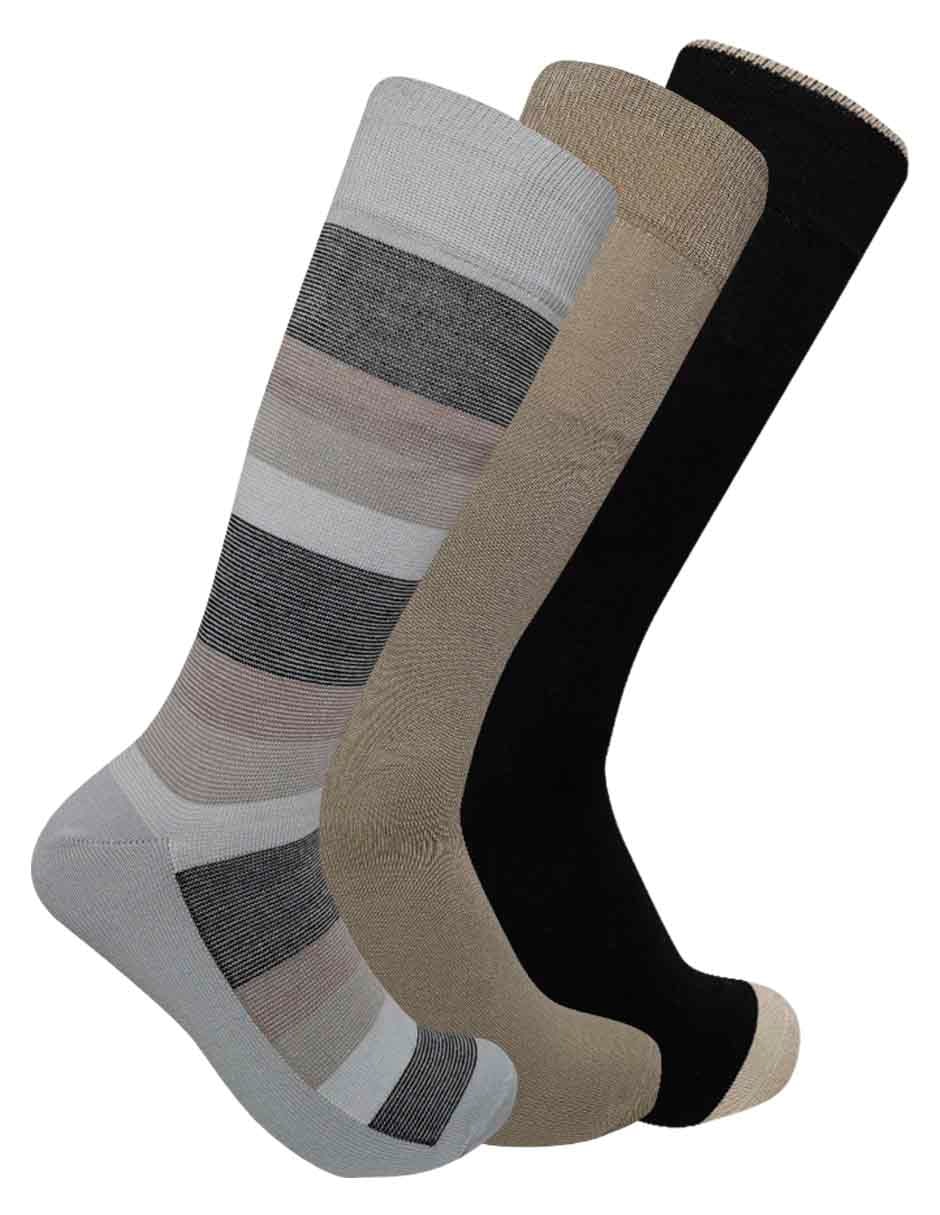 Set de calcetín de bambú para hombre 3 pares