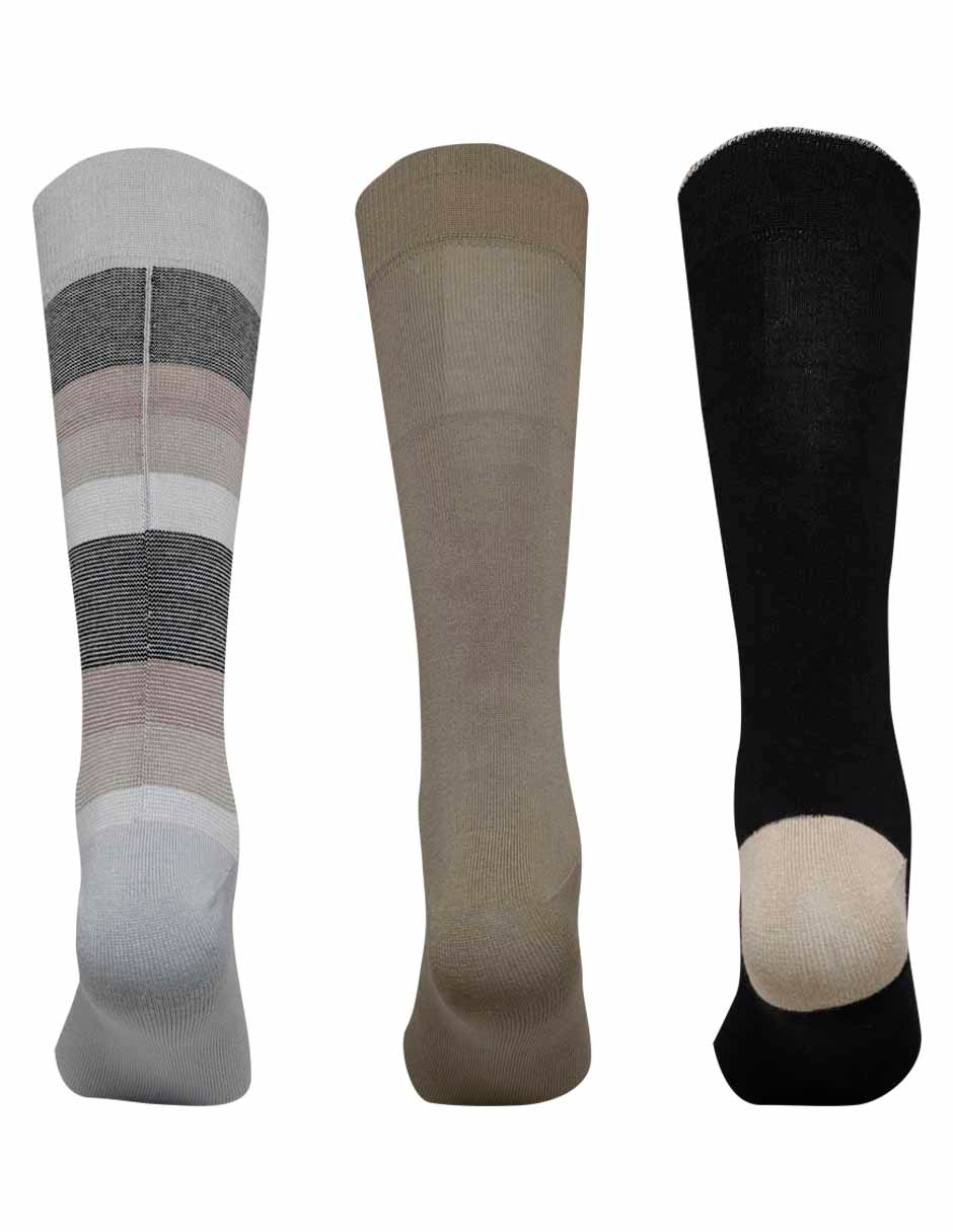 Set de calcetín de bambú para hombre 3 pares 2