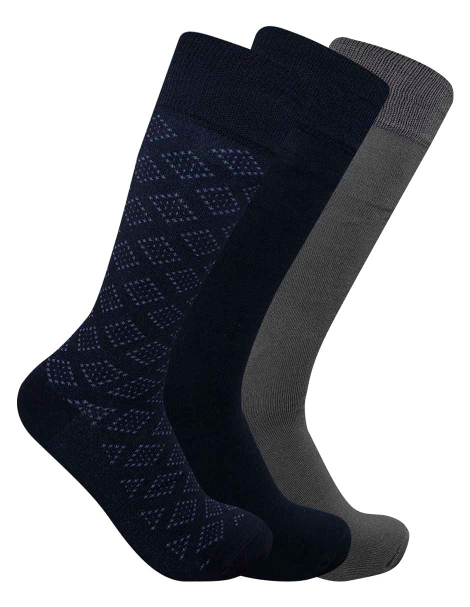 Set de calcetín de bambú para hombre 3 pares