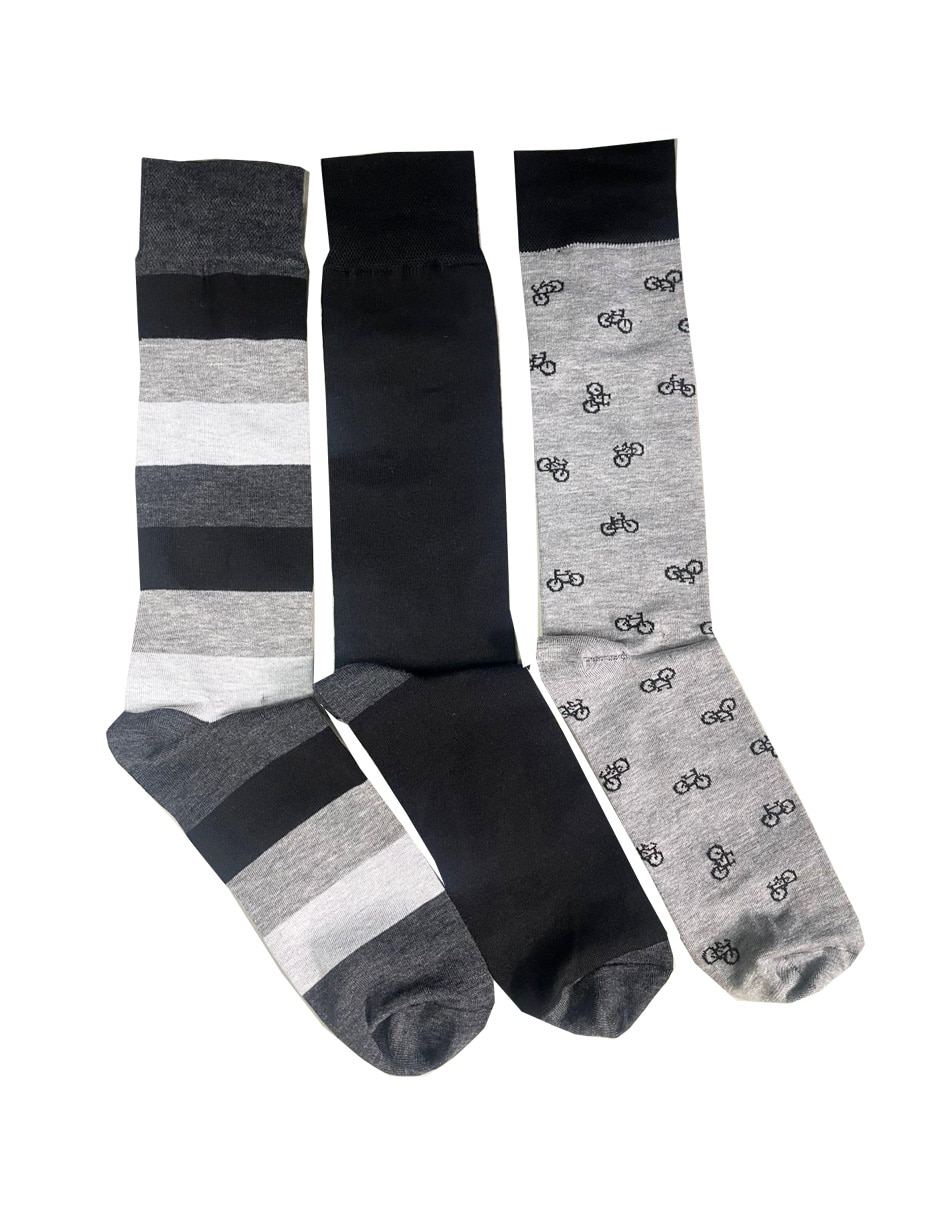 Set de calcetín transpirable de algodón para hombre 3 pares Set de calcetín transpirable de algodón para hombre 3 pares