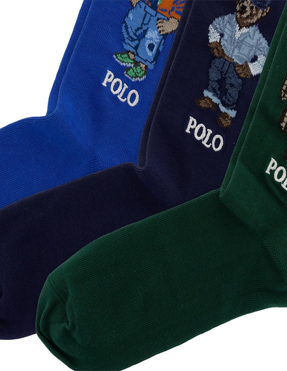Set de calcetín de algodón para hombre 3 pares 4