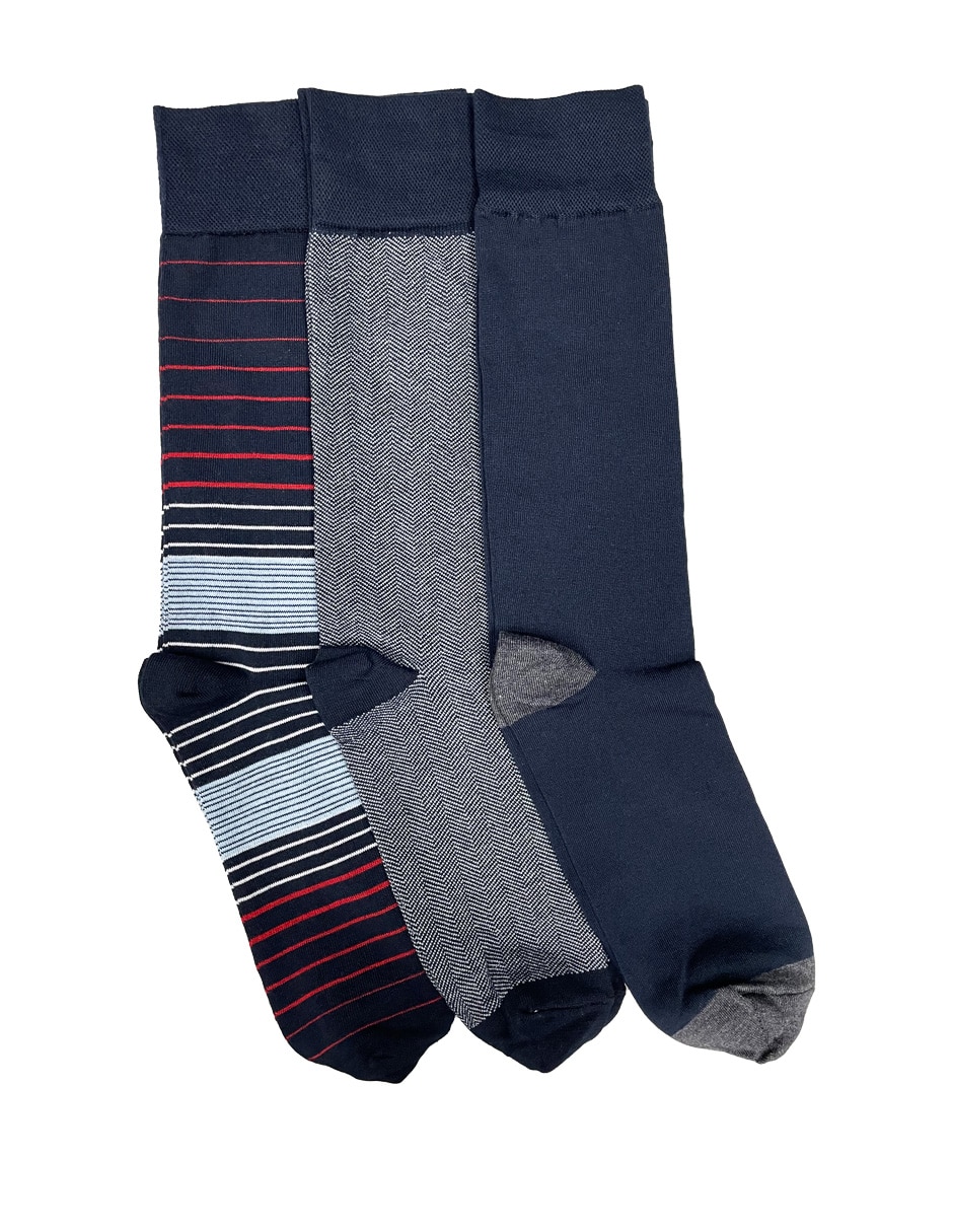 Set de calcetín de algodón para hombre 3 pares