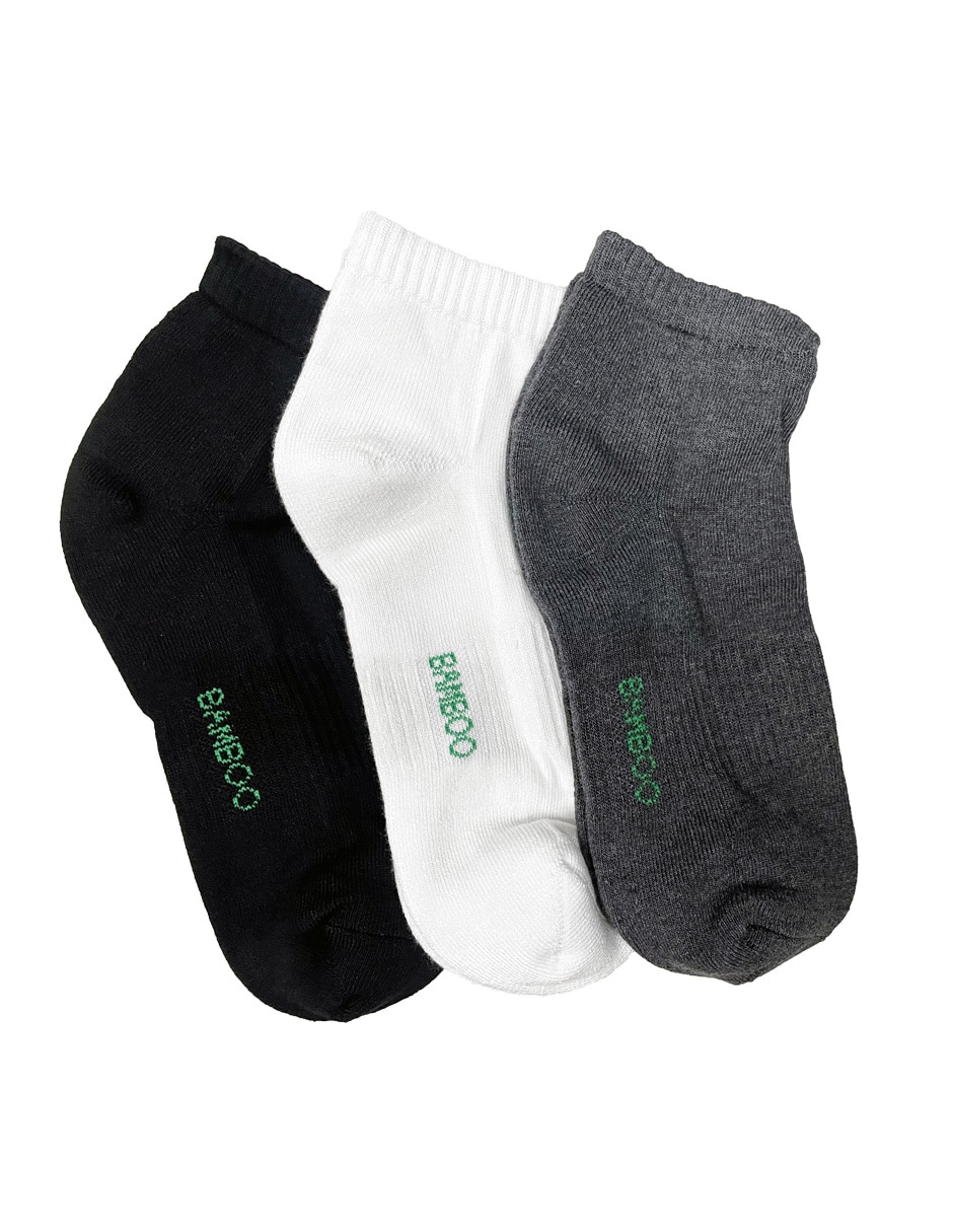 Set de tin transpirable de bambú para hombre 3 pares