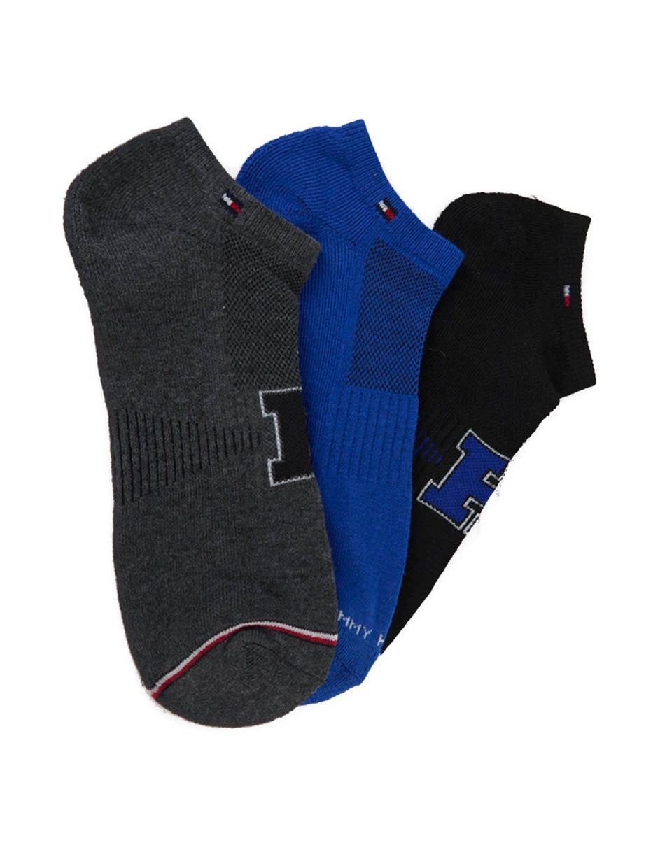 Set protector de pie Hilfiger de algodón para hombre 3 pares