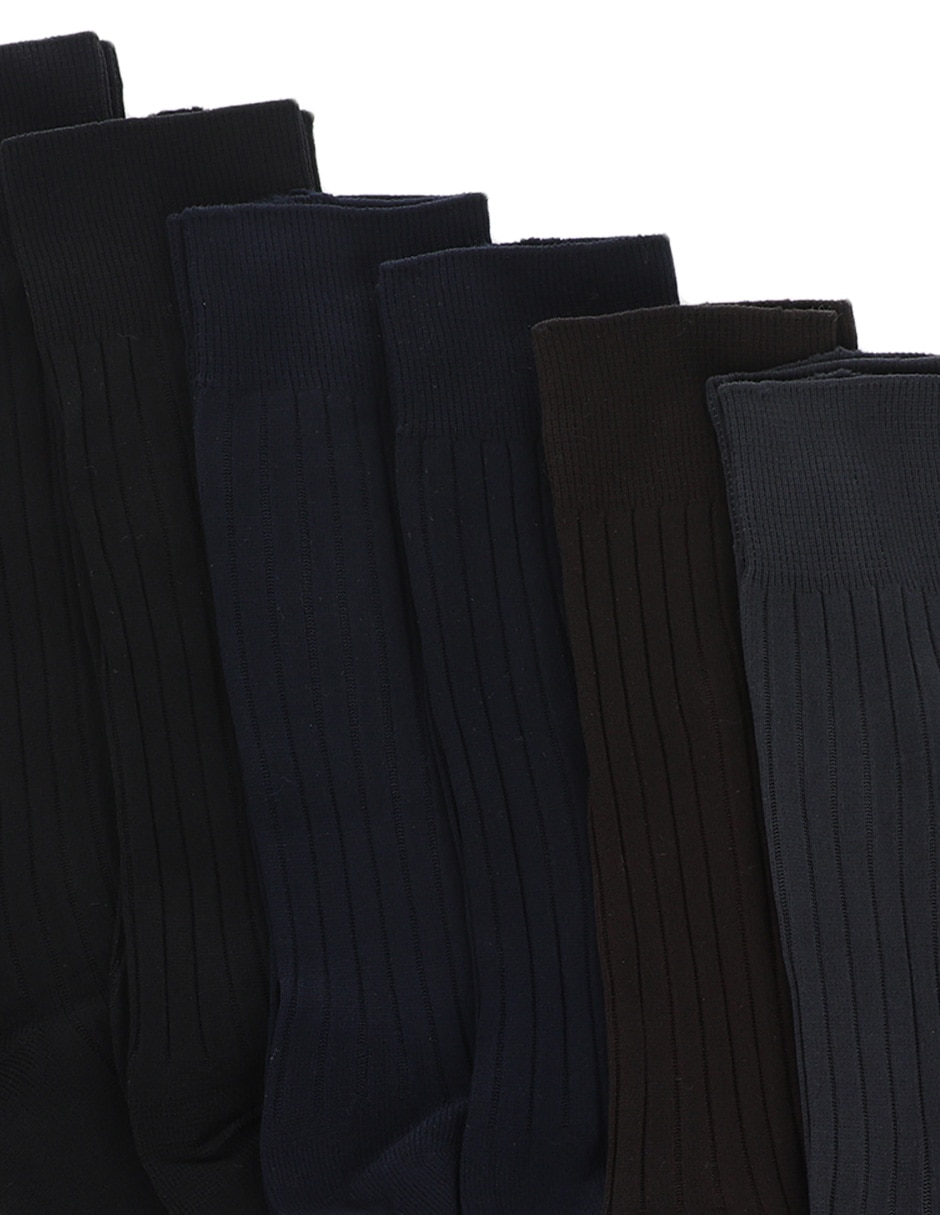 Set de calceta comfort de algodón para hombre 6 pares 2