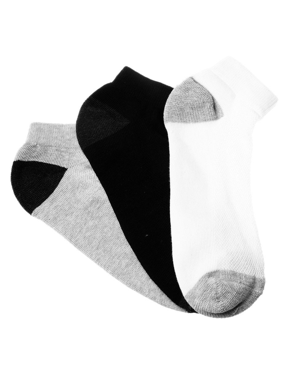 Set de calcetín antiderrapante de algodón para hombre 3 pares